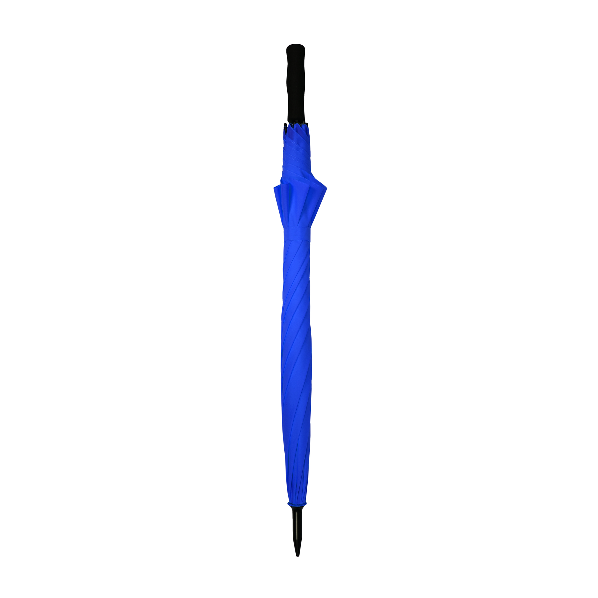 Geschlossener blauer XXL-Regenschirm Fiber Storm