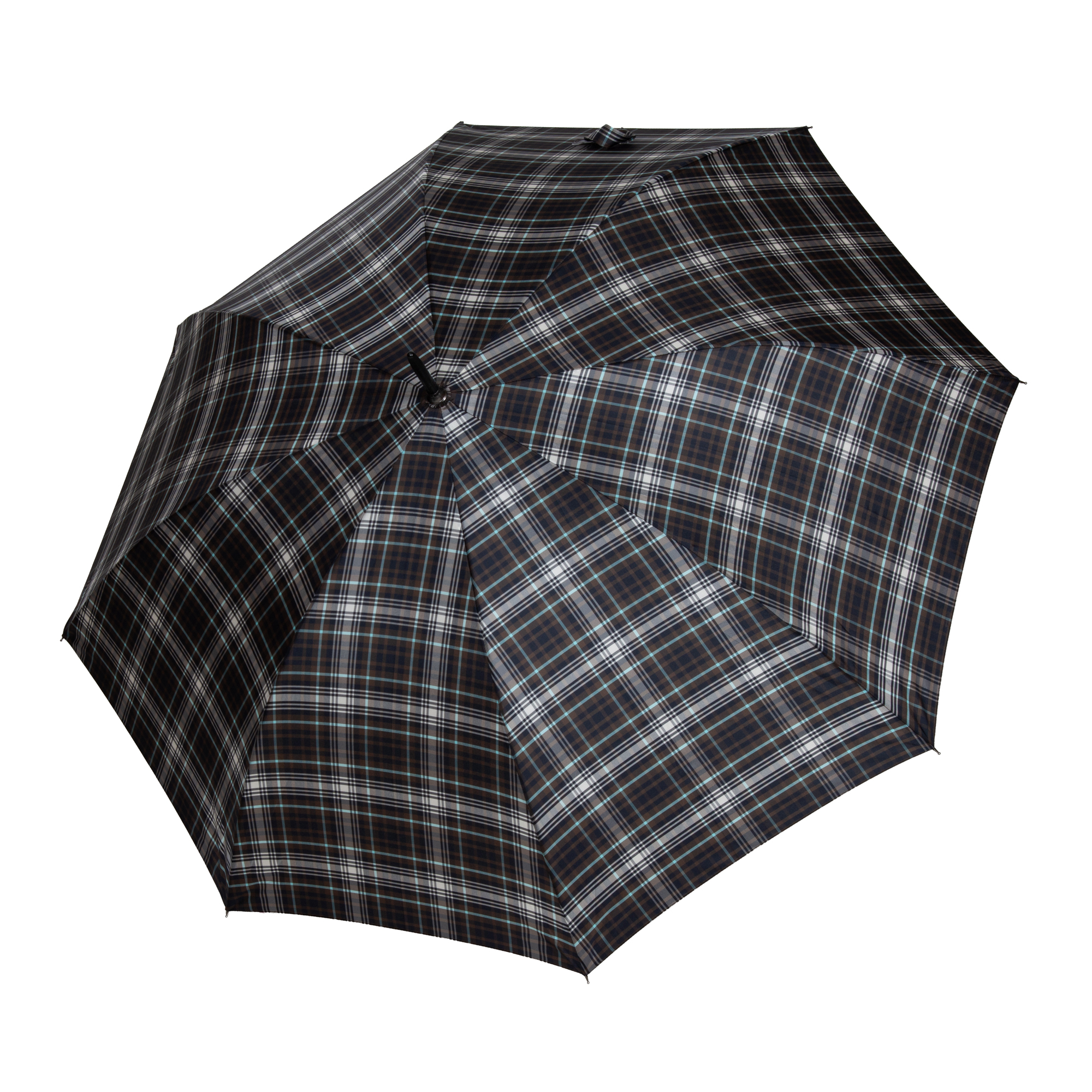 Geöffneter karierter Regenschirm Big Matic