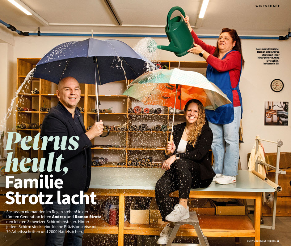Ein Blick hinter die letzte Schweizer Schirmfabrik