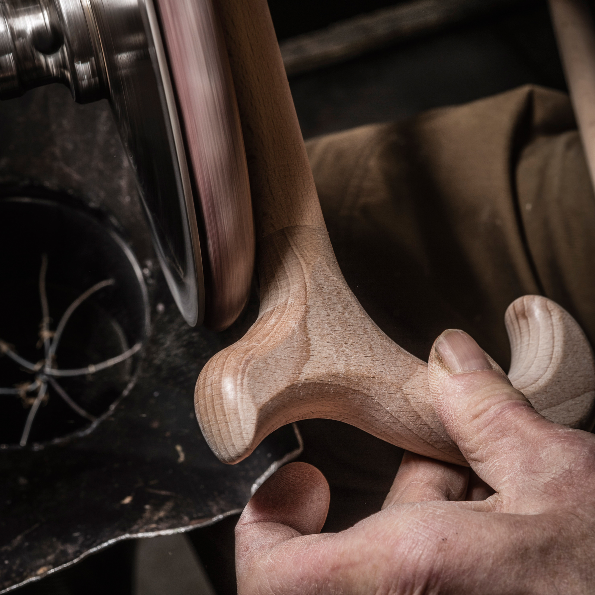 Herren Gehstock Buche