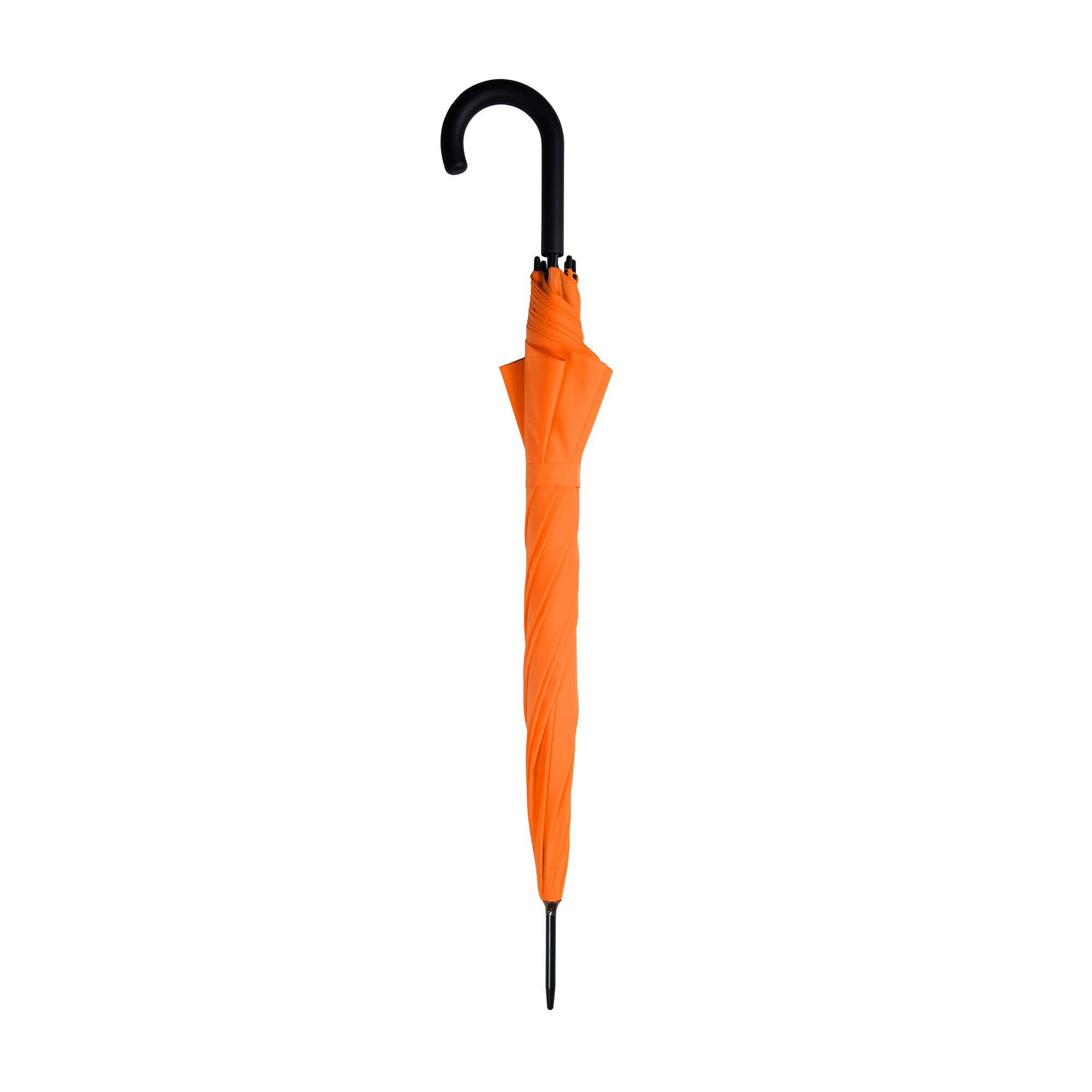 Geschlossener oranger Regenschirm Long Matic Rain