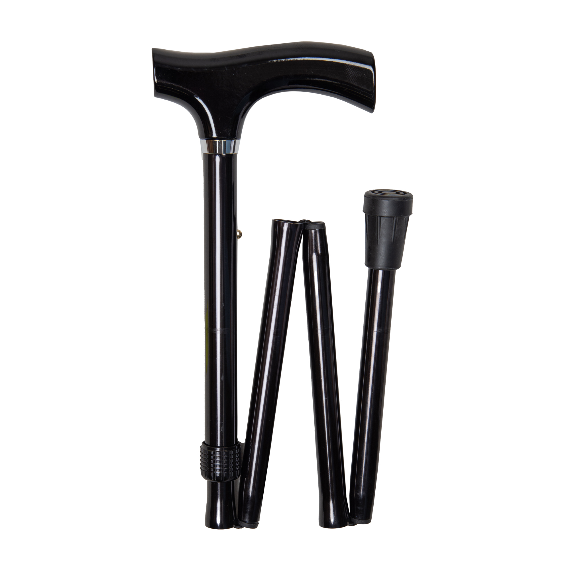Aluminium folding walking stick with case